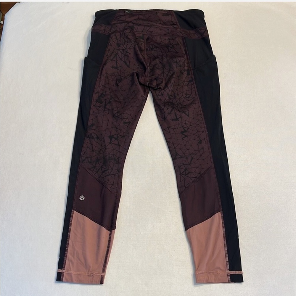 Lululemon Trail Bound 7/8 Tight *Full-On LuxtremeStar Crushed Black Cherry